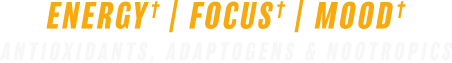 energy / focus / mood, antioxidants, adaptogens & nootropics
