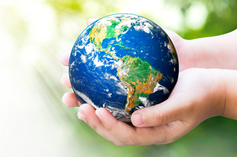 world in hands